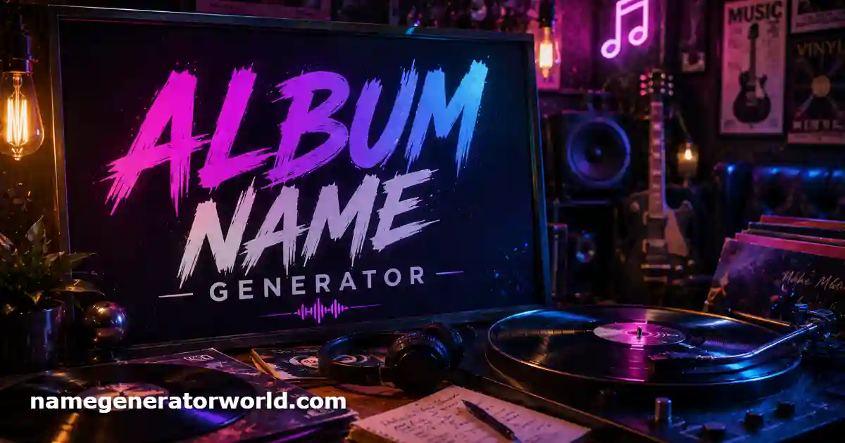 Album Name Generator – Create Aesthetic Titles for Your Next Record or Mixtape