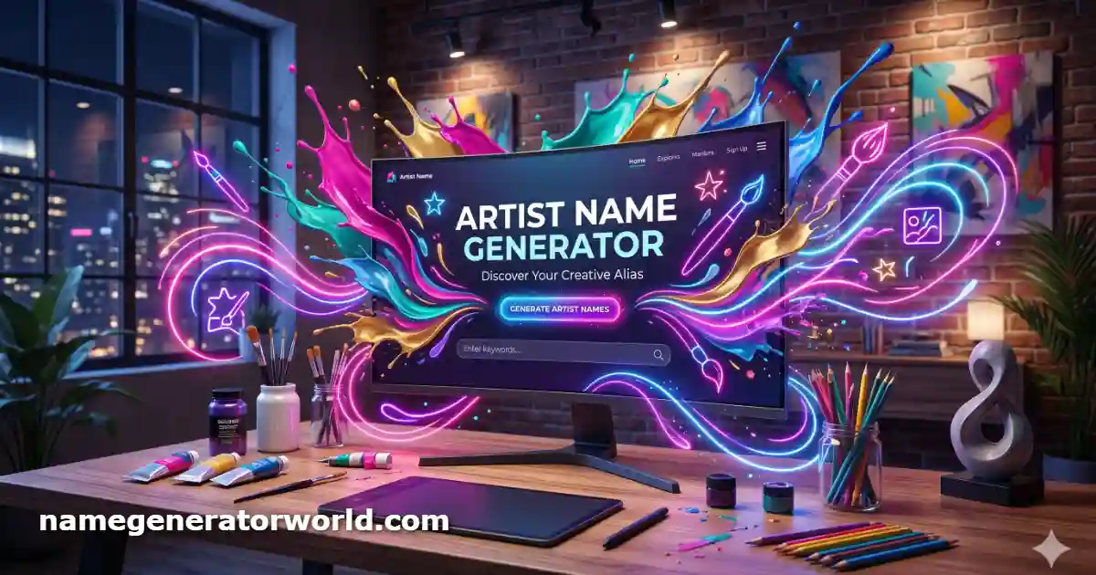 Artist Name Generator – Find Your Stage Name, Band Name, or Pen Name