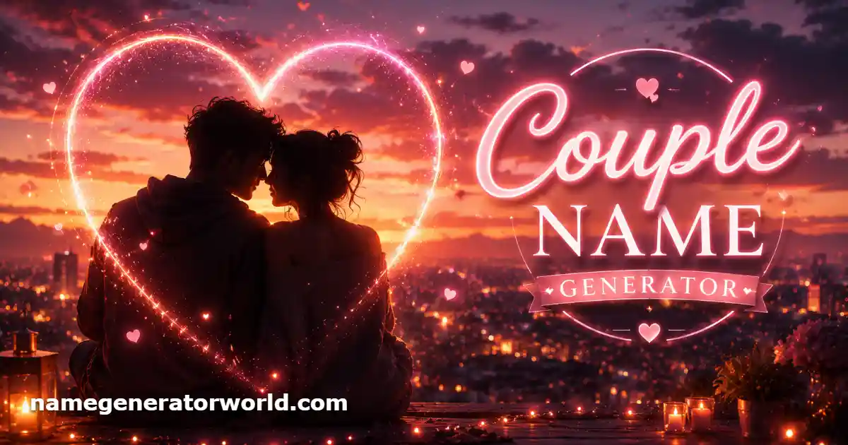 Couple Name Generator – Create Cute Ship Names and Hashtags