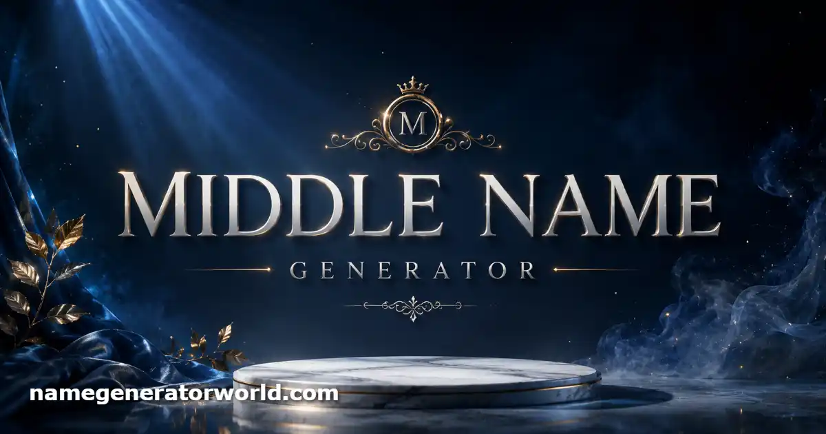 Middle Name Generator – Find the Perfect Middle Name from Every Culture