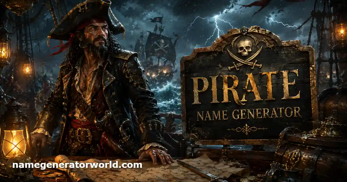 Pirate Name Generator – Create Fearsome Buccaneer and Captain Characters