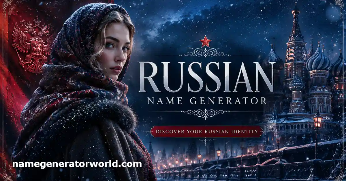 Russian Name Generator – Create Authentic Eastern Slavic Characters
