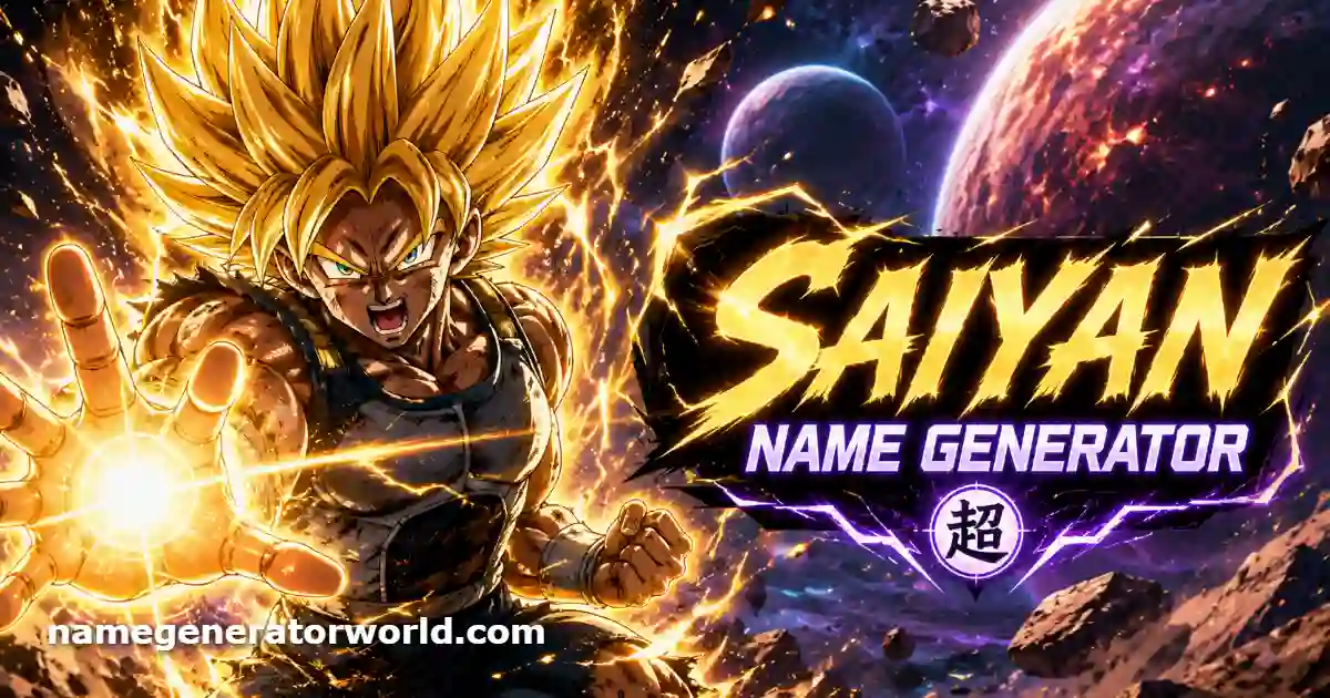 Saiyan Name Generator – Create Authentic Dragon Ball Characters
