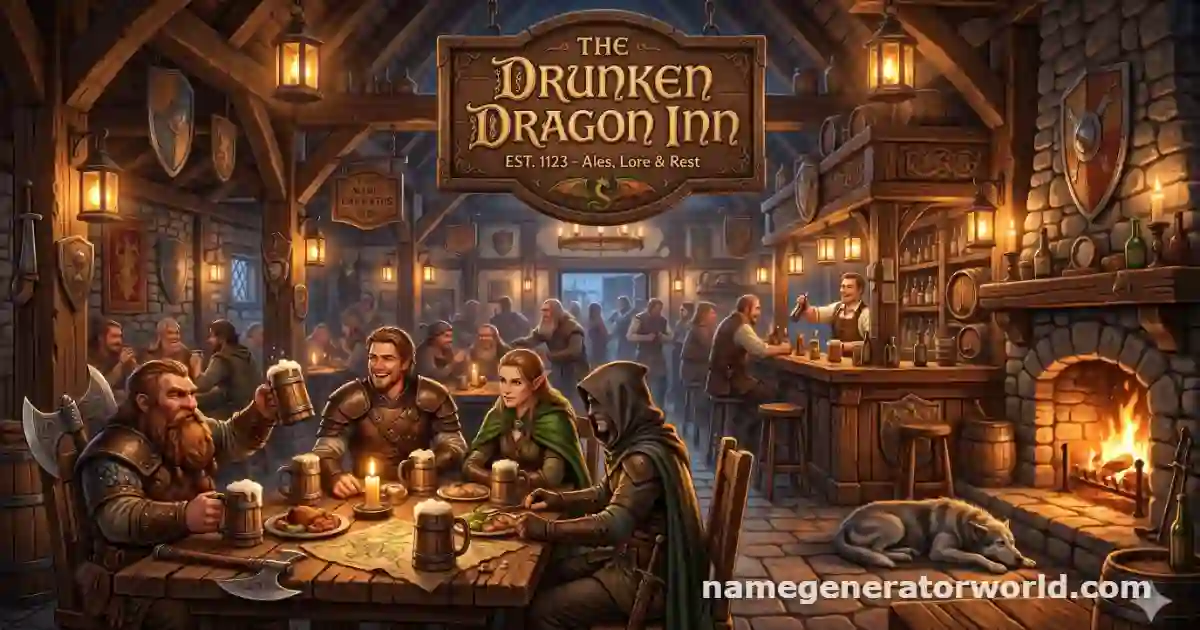 Tavern Name Generator – Create Cozy, Gritty, and Magical Inn Names for D&D