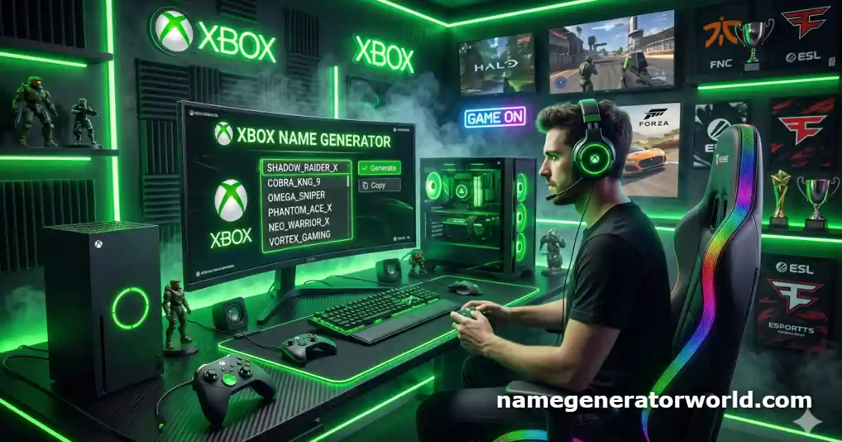 Xbox Name Generator – Generate Sweaty and OG Gamertags