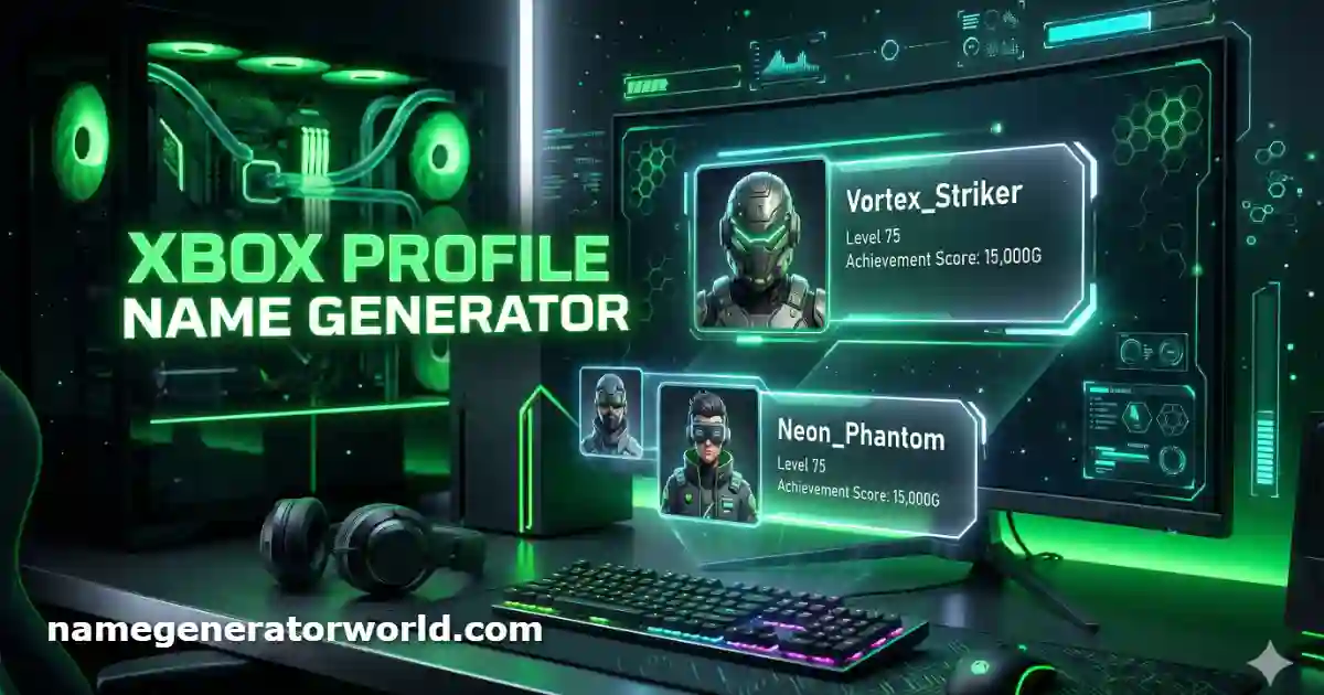 Xbox Profile Name Generator – Create Your Ultimate Gaming Identity